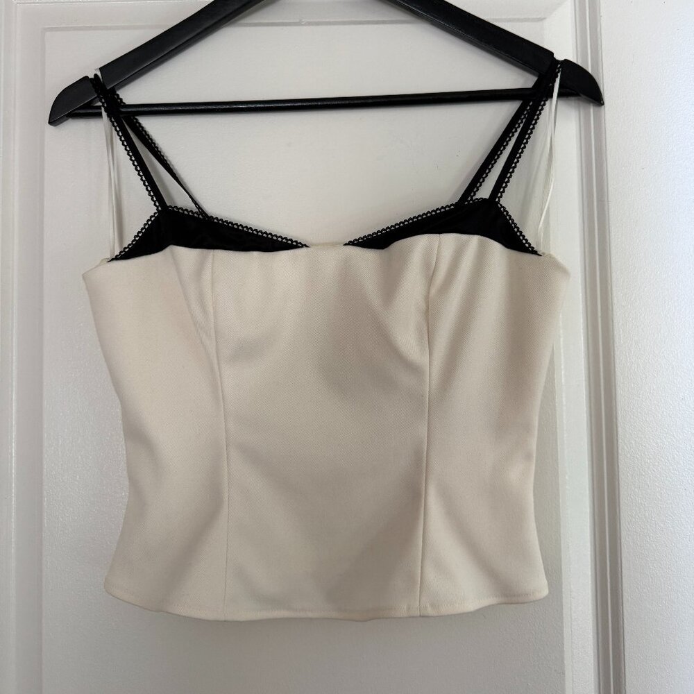 Reformation Melanie Corset Top – Ivory – Size Small – NWOT